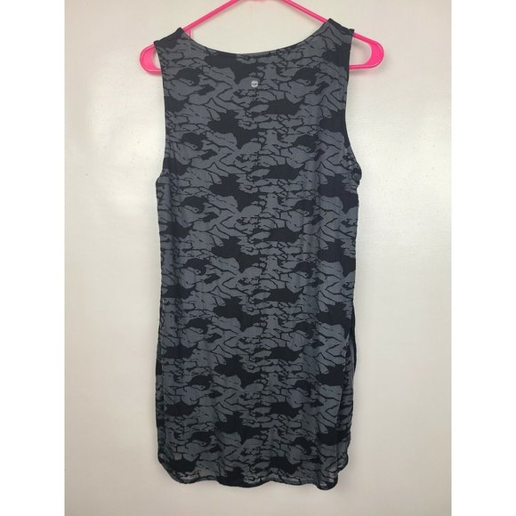 Tangerine Womens Exercise Tank Top Large Black Gray High Low Layered Active - Picture 4 of 9